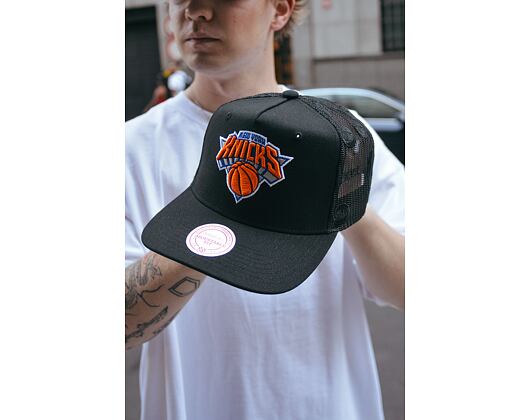 Kappe Mitchell & Ness - NBA Monogram Trucker New York Knicks Black