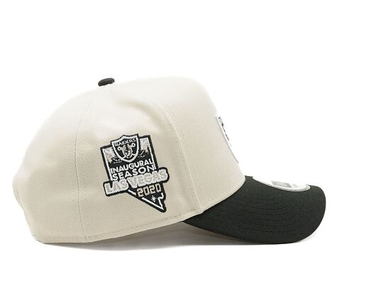 Kappe New Era - 9FORTY A-Frame Cream Patch - Las Vegas Raiders - Stone / Black
