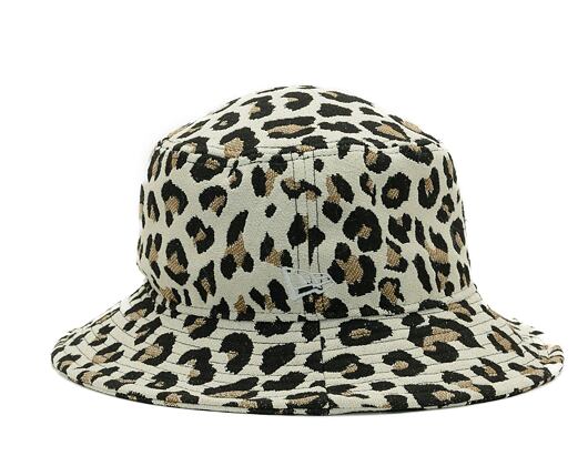 Damen Bucket Mütze New Era - Adventure Bucket Leopard - Stone / Black