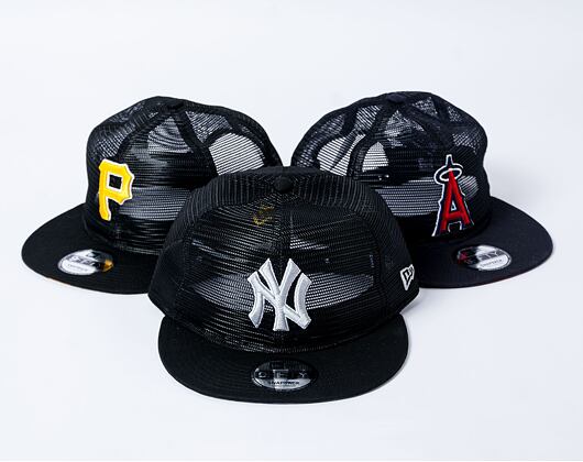 Kappe New Era - 9FIFTY Embroidered Mesh - NY Yankees - Black