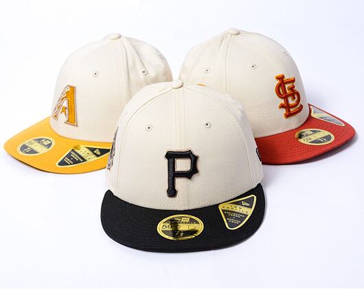 Kappe New Era - 59FIFTY Low Profile "Late Fall Vibes" - Pittsburgh Pirates - Cream / Black