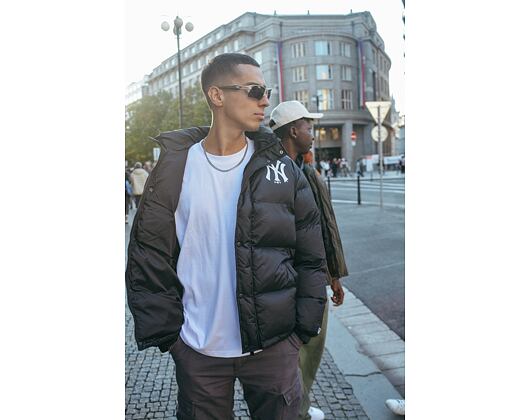Jacke New Era - Nylon Puffer - NY Yankees - Black / White