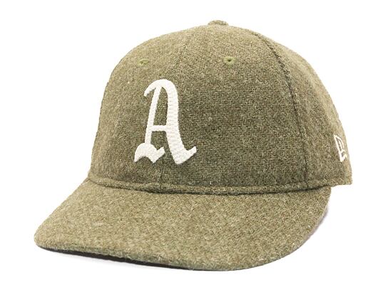 Kappe New Era - 9FIFTY Retro Crown Harris Tweed - Oakland Athletics - New Olive
