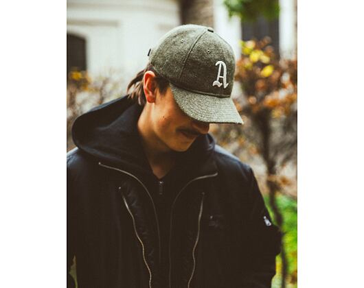 Kappe New Era - 9FIFTY Retro Crown Harris Tweed - Oakland Athletics - New Olive