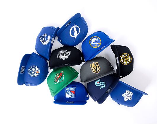 Kappe Fanatics - Edmonton Oilers - A/CAP Str Mid Crn Adj Sqv Sbk - Blue Cobalt