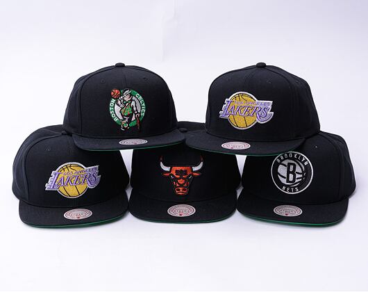 Kappe Mitchell & Ness - Shine On Snapback - LA Lakers - Black