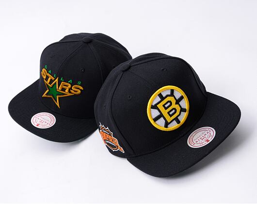 Kappe Mitchell & Ness - Conference Patch Snapback Vntg - Boston Bruins - Black