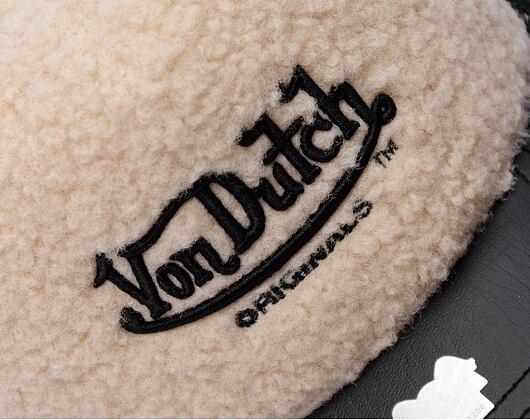 Kappe Von Dutch - Trucker Newark - Teddy/ Pu - Black/Cream