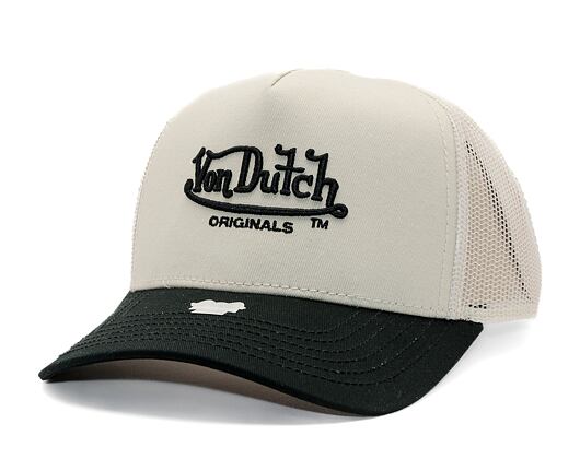 Kappe Von Dutch - Trucker Newark - Caps - Cot Twill - Black/ Cream