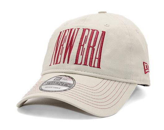 Kappe New Era - Wordmark 9TWENTY - Stone / Burgundy