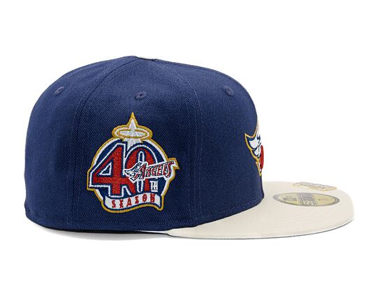 Kappe New Era - MLB Visor Clip 59FIFTY - Anaheim Angels - Light Navy / Cream