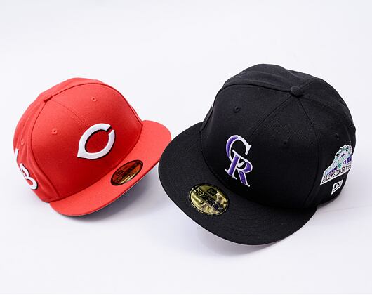 Kappe New Era - MLB Image Drop - All Over Print 59FIFTY - Cincinnati Reds - Scarlet
