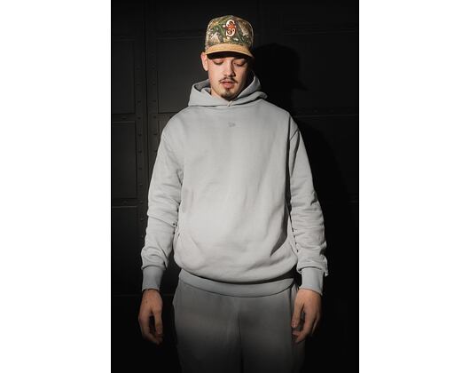 Pullover New Era - Tech Flag Oversized Hoodie - Dolphin Grey