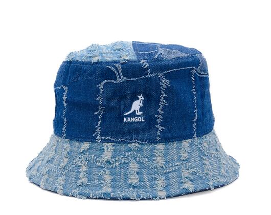 Kangol Hut - Denim Mashup Bucket - Mittelblau