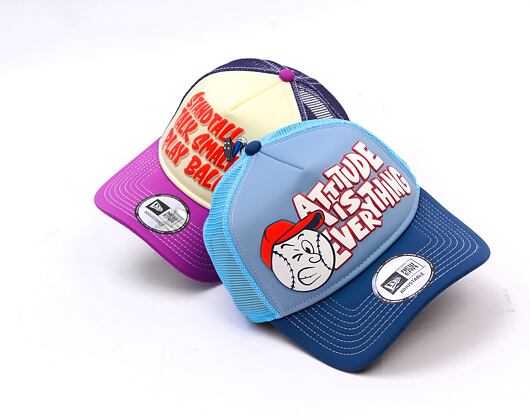 Kappe New Era - Baseball Graphic 9FORTY Trucker - Navy / Bright Blue