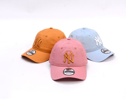 Kappe New Era - MLB Essential 9TWENTY - NY Yankees - Pink / Ochre