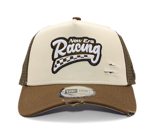 Kappe New Era - Motosport 9FORTY Trucker - Cream / Brown