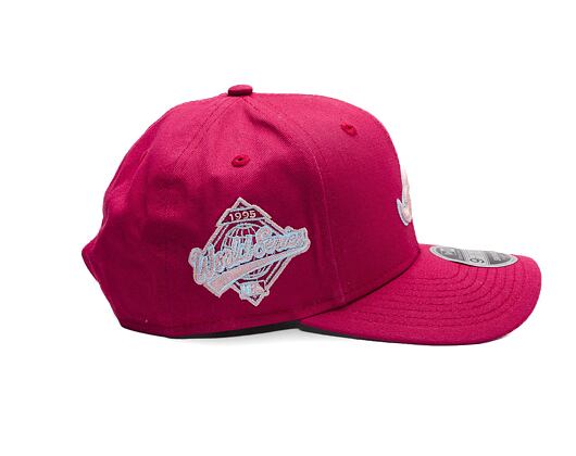 Kappe New Era - MLB World Series 9FIFTY Original Fit - Atlanta Braves - Burgundy / Pink