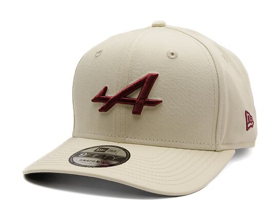Kappe New Era - F1 Seasonal 9FIFTY Original Fit - Alpine Racing - Cream / Burgundy