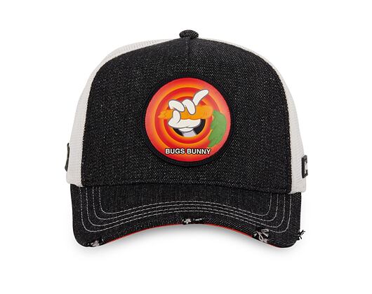 Kappe Capslab - Trucker Looney Tunes - Bugs Bunny Carrot - Denim Black