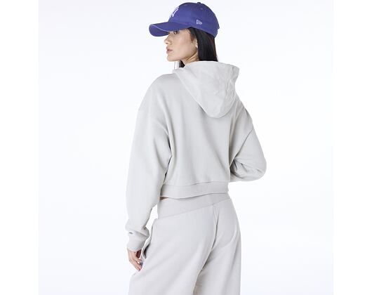 Damen Pullover New Era - MLB Floral Graphic Crop Hoodie - NY Yankees - Stone