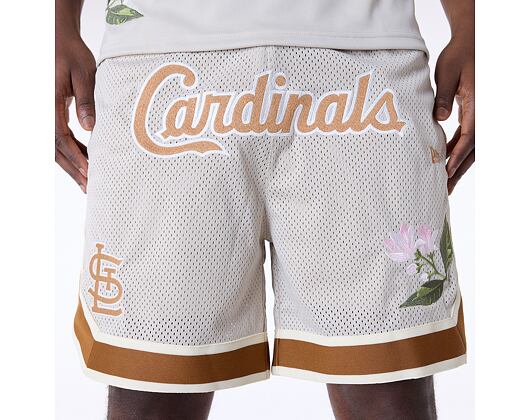 Shorts New Era - MLB Floral Mesh - St. Louis Cardinals - Off White