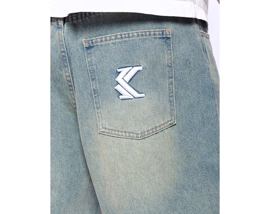 Shorts Karl Kani OG Denim Baggy Jorts bleached blue