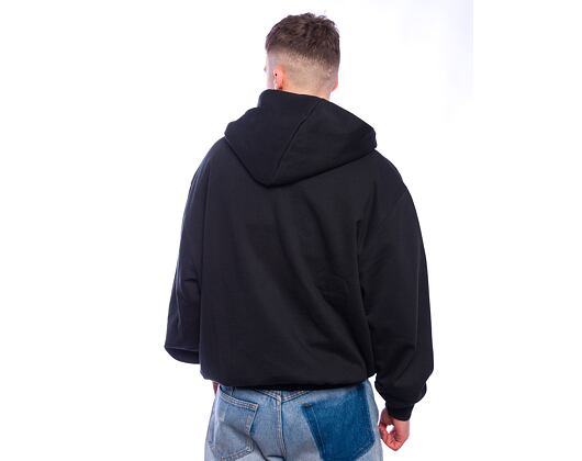 Pullover Karl Kani - Woven Signature Kani Os Zip Hoodie - black/rose