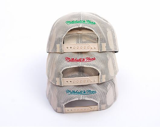 Kappe Mitchell & Ness - Detroit Pistons - Evergreen Trucker Hwc - Off White