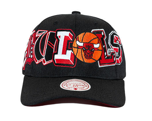 Kappe Mitchell & Ness - NBA Hyper Type Pro Snapback - Chicago Bulls - Black