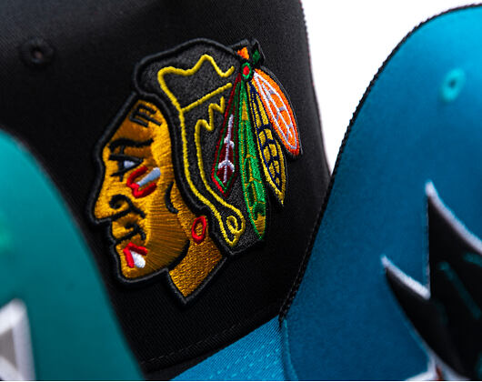 Kappe Mitchell & Ness - NHL Tremor Trucker - Chicago Blackhawks - Black