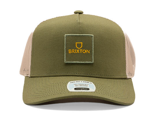 Kappe Brixton - Alpha Block X C Mp Mesh Cap - Ivy Green/Sand