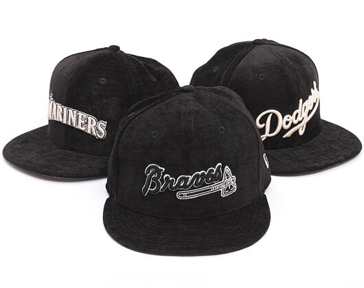 Kappe New Era - "MLB 59FIFTY Day - Velour" - Atlanta Braves - Black