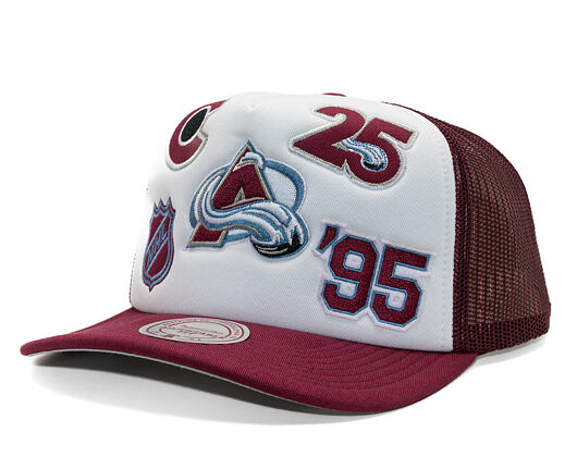 Kappe Mitchell & Ness - Gridlock Trucker - Colorado Avalanche - White