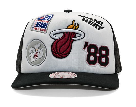 Kappe Mitchell & Ness - Gridlock Trucker - Miami Heat - White