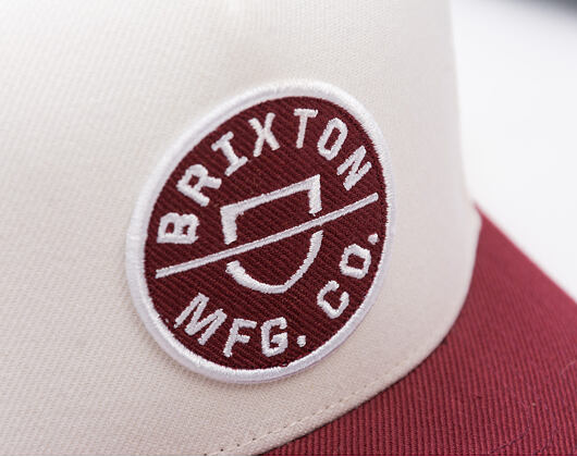 Kappe Brixton - Crest C Mp Snapback - Port/Off White