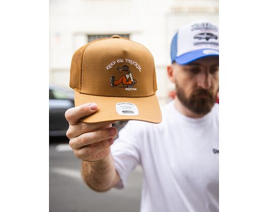 Kappe Brixton - Stride C Np Mp Trucker Hat - Washed Copper/Washed Copper