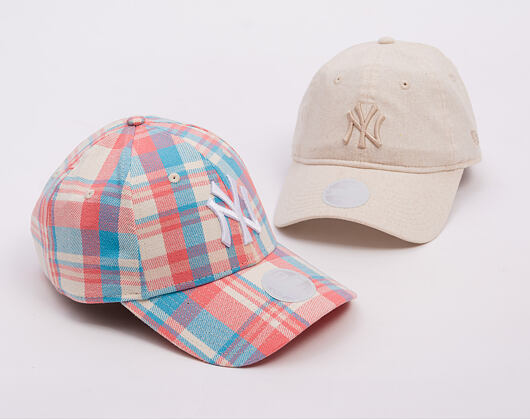 Damen Kappe New Era - MLB Check 9FORTY - NY Yankees - Pink Lift / White
