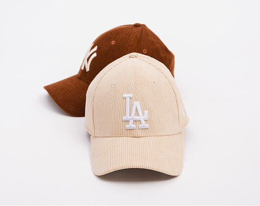 Kappe New Era - MLB Seasonal Cord 39THIRTY - LA Dodgers - Cream