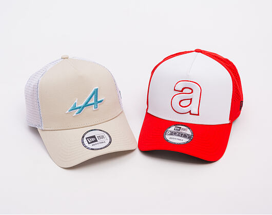 Kappe New Era - F1 Seasonal POP 9FORTY Trucker - Alpine Racing - Stone