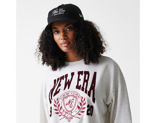 Damen Pullover New Era - Crest Crewneck - Heather Grey
