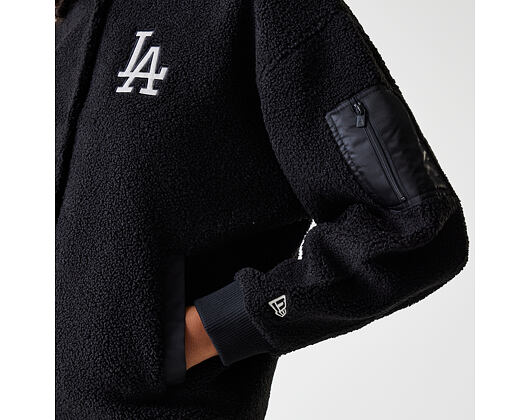 Damenjacke New Era - MLB Sherpa Bomber - LA Dodgers - Black