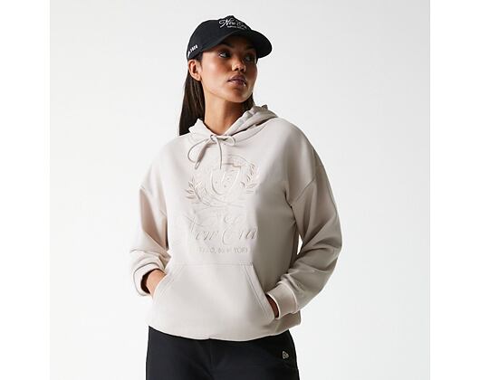 Damen Pullover New Era - Crest Hoodie - Stone