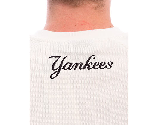 T-Shirt New Era - MLB Waffle Tee - NY Yankees - Off White