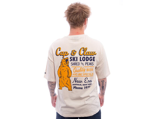 T-Shirt New Era - Wild Graphic Tee - Cream