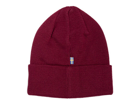 Mütze Fjällräven - Vardag Classic Beanie - Bordeaux Red