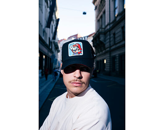 Kappe Capslab Trucker - Nintendo - Super Mario - Schwarz / Himmelblau