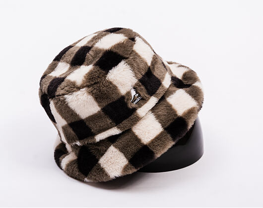 Kangol - Faux Fur Bucket - Black Check
