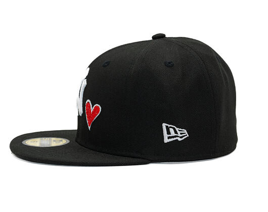 Kappe New Era - MLB Team Heart 59FIFTY - NY Yankees - Black / Scarlet