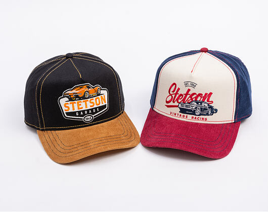 Kappe Stetson - Trucker Cap Vintage Racing - Wine/Off-White
